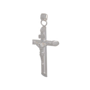 Cruz de plata 925 de lado