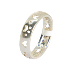 Home 3 ANILLO DE PLATA PATAS DE PERRO