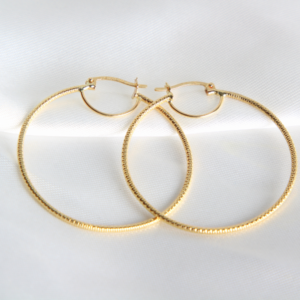 Home 4 ARRACADAS TUBULARES CON ACABADO ESTRIADO