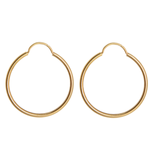 ARRACADAS  LISAS DE ORO PULIDO