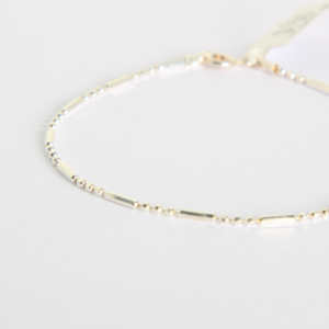 Home 6 PULSERA DE PLATA PUNTOS Y RAYAS