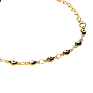 Home 10 Pulsera De Ojo Turco Negro