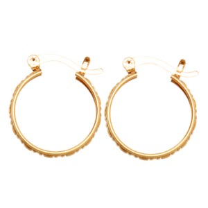 Home 9 ARRACADAS DE ORO CON PATRÓN DE ESLABONES TIPO