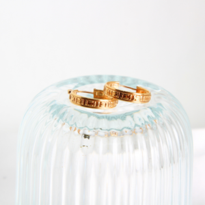 Home 10 ARRACADAS DE ORO CON PATRÓN DE ESLABONES TIPO