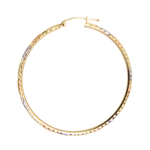 Home 7 ARRACADAS TUBBULARES TRICOLOR FACETADAS