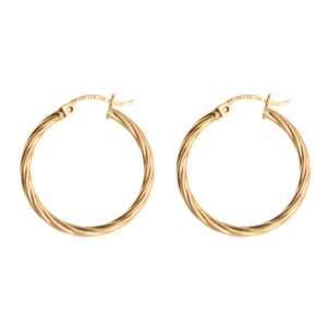 ARRACADAS DE DISEÑO ENTORCHADO EN ORO