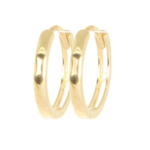 ARRACADAS FACETADAS MINIMALISTAS ORO 10K