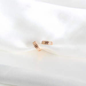 ARRACADAS ROSÉ DOUBLE GLAM