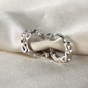 ARETES CHUNKY ACABADO MARTILLADO