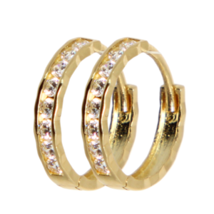 ARRACADAS ESTILO CHURUMBELA CON CRISTALES BRILLANTES