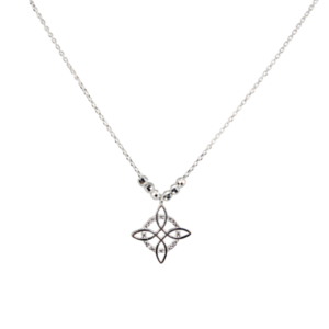 Gargantilla Amuleto Nudo de las Brujas de Plata Estuche Gratis