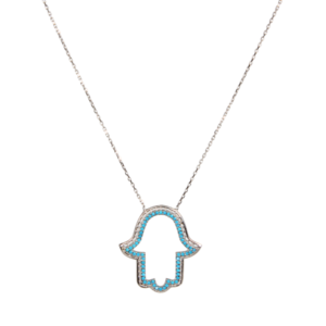 Collar Mano de Fátima de Plata Estuche de Regalo