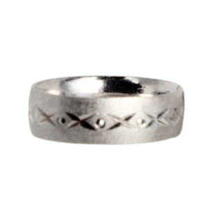 Par Argollas Cruces Dual Mate Plata .925