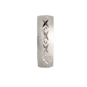 Par Argollas Cruces Dual Mate Plata .925