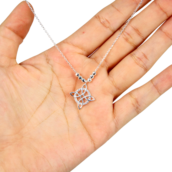 Gargantilla Amuleto Nudo de las Brujas de Plata Estuche Gratis 2 2 2