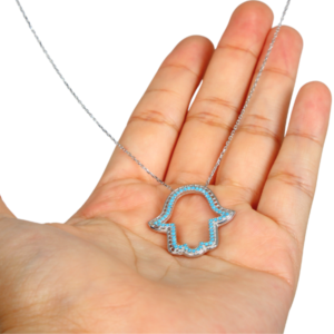 Collar Mano de Fátima de Plata Estuche de Regalo