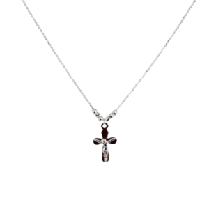 Gargantilla Crucifijo Clásico de Plata Estuche Gratis