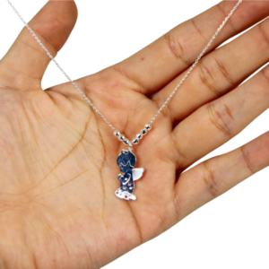 Gargantilla Angel Orando de Plata Estuche Gratis