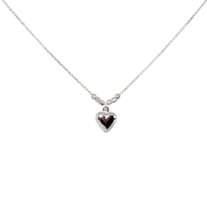 Gargantilla Corazón Liso de Plata Estuche Gratis