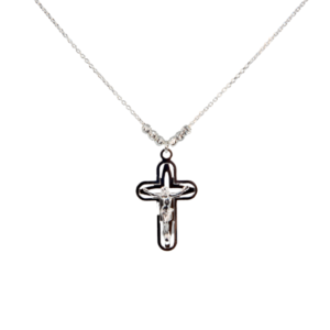 Gargantilla Cruz de Plata Estuche Gratis