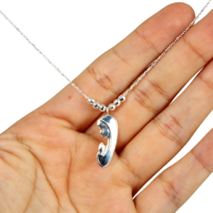 Gargantilla Virgen María de Plata Estuche de Regalo