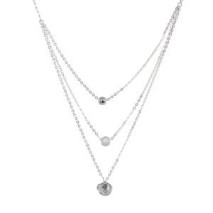 Collar Circonia Silueta de Corazón de Plata Estuche Gratis