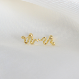 BROQUEL FORMA DE SERPIENTE ORO 10K