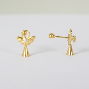 Broquel | Arete Angel Cono Pequeños para Dama