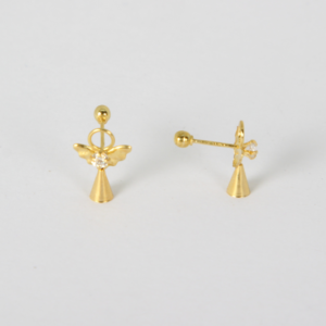 Broquel | Arete Angel Cono Pequeños para Dama