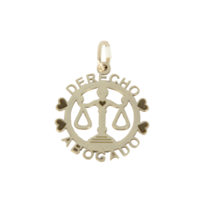 Dije Feliz Día del Abogado Plata .925 Regalo