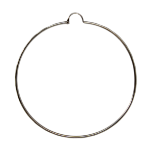 Arracadas Facetada Grande de Plata .925 Elegante Disco
