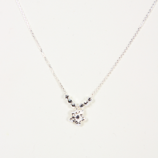 Gargantilla de Plata Semanario Dije de Flor 2 20
